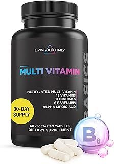 Multi Vitamin - Complete Multivitamin for Women & Men - Multimineral/Multivitamin with Iron, B Complex, Selenium, Zinc, Iodine - 2/Day Multivitamins Supplements for Adults, 60 Capsules