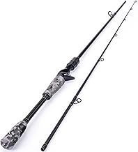 Sougayilang 2-sections Spinning Rod/Casting pole -28 Ton Carbon blank Durable Composite Spin or Bait Fishing Rods with Stainless Steel Guides for Freshwater and Sea Fishing
