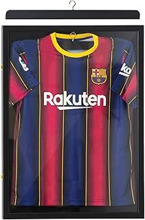 Football Shirt Frame Display, Frame for Football Shirt Framing Kit for Adult Standard Sports Shirt, Rugby Shirt, Band T-Shirt, Black Mount, Lockable Sport Jersey Shadow Box, 60 x 80 cm, Black