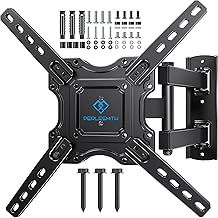 TV Wall bracket for most 26-60 inch Plasma & Curved TV up to 35kg, Universal TV Bracket Wall Mount with Tilt Swivel Extension, Max VESA 400x400mm