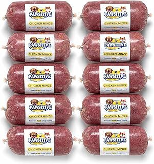 Premium Quality High-Protein Raw Dog Food - Frozen Chicken Mince - 20kg (40 × 500g) - Natural & Grain-Free Meal for Dogs - Complete Dog Meal