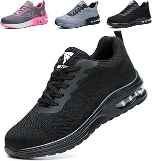 Safety Trainers Men Womens Safety Shoes with Steel Toe Cap Trainers Non Slip Lightweight Work Trainers Breathable Puncture Proof Work Shoes