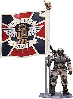 Joy Toy (CN) Warhammer 40K - Astra Militarum Cadian Command Squad Veteran with Regimental Standard