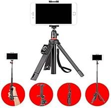 JOBY JB01550-BWW TelePod Mobile Tripod for Smartphone and Camera - Bluetooth Remote, Monopod, Selfie Stick, Vlogging, iPhone, Mirrorless, 360, Action Camera, Lights , Black