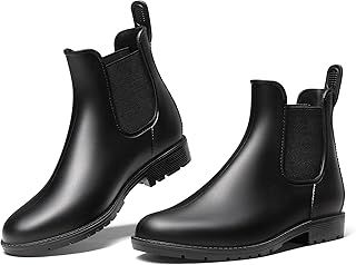 DREAM PAIRS Wellington Boots Women and Men Ankle Ladies Wellies Short Chelsea Booties Waterproof Rain Boots