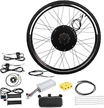 OUNUO 26" Electric Bike Conversion Kit, 48V Rear Wheel Electric Bicycle Motor Conversion Kit for E-bike Cycling Hub, With Upgrade Smart Motor Controller, Twist Throttle, Dual Mode Controller