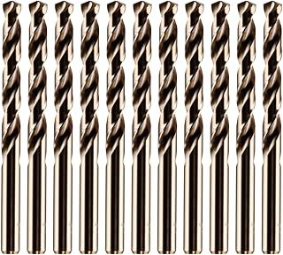 Rennie Tools - 10pc 4.2mm HSS Gold Cobalt Jobber Drill Bit Set for Stainless Steel, Hard Metals, Aluminium, Cast Iron, Copper