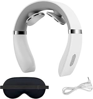 nnOuOnn Portable Neck Massager, 2025 New relaxnecker, 10 Modes, 16 Intensities, Heat Therapy, Neck Pain Relief