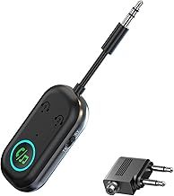 2025 Upgraded Bluetooth 5.3 Transmitter Receiver, Dual Pairing Wireless Aux Bluetooth Adapter Compatible with 2 AirPods & Wireless Headphones for TV, Airplane, Headphone, Airpods, Speaker, Car