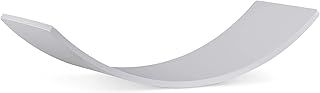 Navaris Kids Wooden Balance Board - Wobble Board Seesaw Rocker - Creative Play Curved Plywood Toy for Children - Age 3+ - Grey