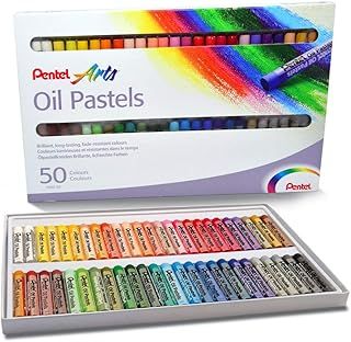 Pentel PHN4-50 Oil Pastels - Pack of 50