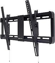 Amazon Basics Tilt TV Wall Mount With Horizontal Post-Installation Levelling For 81.2 - 208 cm TVs, Black