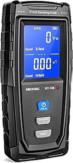 ERICKHILL EMF Meter, Rechargeable Digital Electromagnetic Field Radiation Detector Hand-held Digital LCD EMF Detector, Great Tester for Home EMF Inspections, Office, Outdoor