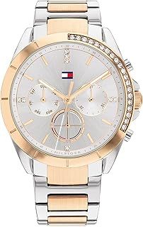 Tommy Hilfiger Analogue Multifunction Quartz Watch for Women with Stainless Steel Bracelet - Available in Silver or Gold Version