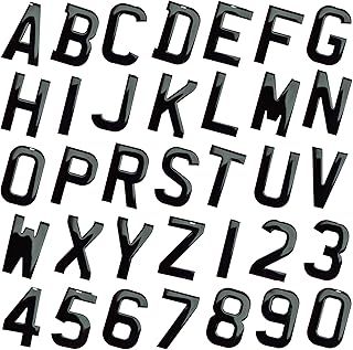 14x Gel 3D Number Plate Letters - 14 Digits - Self Stick On 4D Single Layer Gel