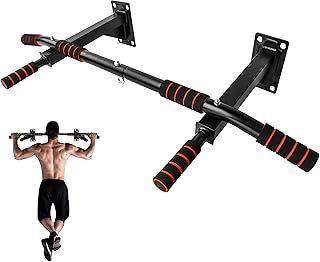 FK Sports Pull Up Bar Doorway & Chin Up Bar for Upper Body Training - No Drilling or Screws - Arms, Back and Core Strength Training - Home Pull-Up Bars for Indoor - Multifunctional