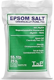 Pure Epsom Salts Magnesium Sulphate 25kg Medical Grade Pharmaceutical Bath Salt & Spa Salts Vegan GMO Free