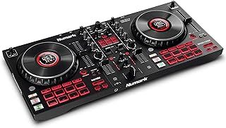 Numark Mixtrack Platinum FX - 4 Deck DJ Controller with DJ Mixer, Built-in Audio Interface, Jog Wheel Displays and FX Paddles