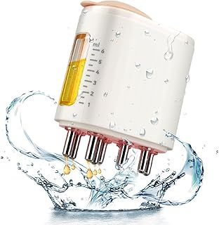 Electric Scalp Massager Comb and Hair Oil Applicator, Portable 2-in-1 Design Head Treatment Oiling Dispenser for Hair Growth, 3 Modes with 10mins Auto Shut-Down Function