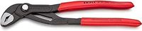 KNIPEX Cobra Water Pump Pliers, 250 mm, Nuts to 46 mm, Pipes to 50 mm, Self-Locking, Fine Adjustment by Button Push, Pipe Wrench, 87 01 250