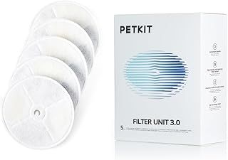 PETKIT Upgraded Filter Units 3.0 for PETKIT Pet Water Fountains Eversweet 2S/3/3 Pro,Eversweet Solo/Solo SE Replacement Filters (5pcs)