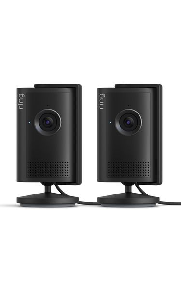 Ring Indoor Camera Plus — Home or Business Security (newest gen), Plug-In, Retinal 2K, 4x Enhanced Zoom, Low-Light Sight, Manual Lens Cover, 30-day free trial of Ring Subscription Plan, 2 Cameras