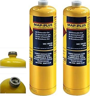 2x MAPP Map Plus 435g Bottle Disposable Gas Cylinder plumbers torch jet burner