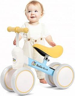 Baby Balance Bike No Pedal Toddler Ride On Toy Indoor Outdoor Kids Balance Bike for 1,2,3 Year Old Boys Girls Kids Toddlers First Bike, Best Gift