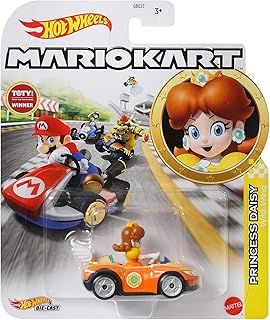 Hot Wheels Mario Kart 1:64 Diecast Princess Daisy in Wild Wing Kart