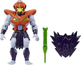 Masters of the Universe Origins Action Figure, Rise of Snake Men Snake Armor Skeletor, Articulated Collectible MOTU Toy with Accessory and Mini Comic, HKM68