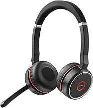 Jabra Evolve 75 SE Wireless Stereo Headset - Bluetooth Headset with Noise-Cancelling Mic & Active Noise Cancellation - MS Teams Certified, works with all other platforms - Black