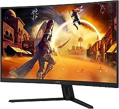 AOC Gaming CQ32G4VE - 32 Inch QHD Curved Monitor, 180Hz, Fast VA, 1ms GtG, HDR10, G Menu, Game Modes, FreeSync (2560 x 1440, 300 cd/m2, HDMI 2.0 / DP 1.2)