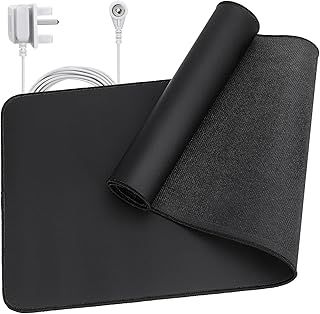 Black Earthing Grounding Mat, 30x100cm - Reduces Anxiety & Pain, Improves Sleep & Yoga