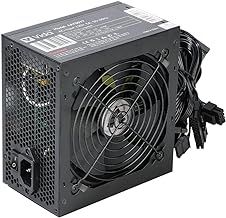 JUSTOP Black 750W PSU, Switching Power Supply, Computer Desktop PC ATX, 120mm Fan, 8-Pin 12V, 6+2 Pin PCI-E, 6x SATA