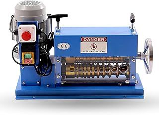 Electric Wire Stripping Machine 370W Automatic Electric Wire Stripper Machine 11 Channels 10 High-Speed Steel Blades 1.5mm-38mm Cable Stripper Portable Powered Wire Stripper Machine Copper Recycle