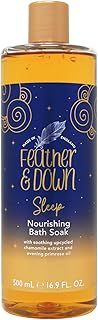 Feather & Down Nourishing Bath Soak (500ml) - with Soothing Upcycled Chamomile Extract & Evening Primrose Oil. Nourish Your Body & Calm Your Mind. Cruelty Free. Vegan Friendly.