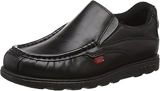 Kickers Boy's Fragma Slip on Moc Toe Comfortable Leather Shoes