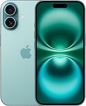 Apple iPhone 16 128 GB: 5G Mobile phone with Apple Intelligence, Camera Control, A18 Chip and a Big Boost in Battery Life. Works with AirPods; Teal