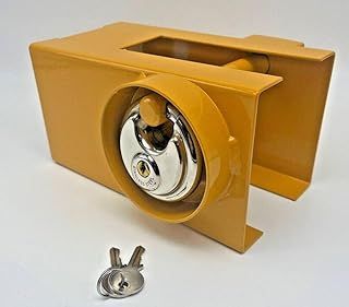 MSA Heavy Duty Tow Hitch Lock & Keys for Towing Caravan Trailer Security Trailer Lock