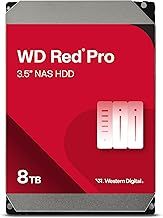 WD Red Pro 8TB NAS 3.5" Internal Hard Drive - 7200 RPM Class, SATA 6 Gb/s, CMR Recording Technology, 256MB Cache