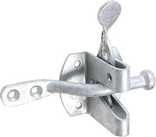 Galvanised Auto Gate Latch/Catch - Heavy Duty Self-Locking Garden/Outdoor Lock