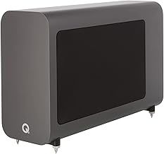 Q ACOUSTICS 3060S Active Subwoofer Graphite Gray - Enclosure Type: Infinite Baffle, 8" Driver, 150 Watt Class D Amplifier - Powered Home Audio Subwoofers for Home Theater Sound System