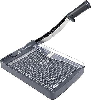 JIELISI Guillotine Paper Cutter Cutting Performance up to 12 Sheets,12 Inch Cut Length Heavy Duty Guillotine Paper Trimmer with Safety Guard and Blade Lock