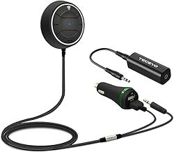 Bluetooth 5.0 Handsfree Car Kit - Bluetooth Music Receiver, NFC Quick Pairing, AUX Jack Playing Music And Hands Free Calling Car Adapter …