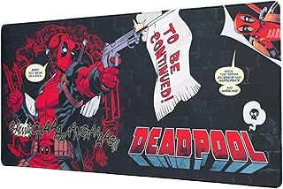 Grupo Erik XXL Mouse Pad Deadpool | Gaming Desk Mat 31.5 x 13.8 inches Non-Slip Rubber Mat, Keyboard & Mouse Mat Large | Marvel Deadpool Gifts, Gaming Gifts Gamer