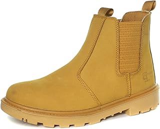 Mens Grinder Safety Twin Gusset Leather Dealer Boots