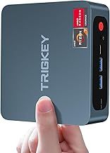 Mini PC, Ryzen 7 Pro 5850U Processor(8C/16T, Up to 4.4GHz), TRIGKEY S5 Mini Computer 32G DDR4 500G NVMe SSD, Support 8Cores 2000MHz GPU, DP+HDMI+Type-C 4K Output, WiFi-6, BT 5.2, 1000M LAN, Desktop PC