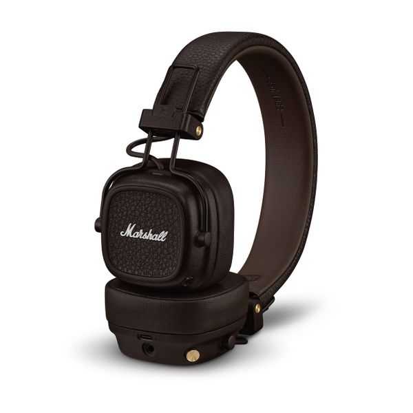 Marshall Major V Bluetooth Wireless Headphones, 100 Hours playtime - Brown