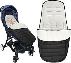 Footmuff for Pushchair Universal Footmuff for Stroller, Cosy Toes for Baby Buggy Pram Stroller Waterproof and Windproof Thick Thermo Fleece Pushchair Footmuff with Drawstring Hood Pram Footmuffs