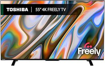 Toshiba 55”UV2F53DBU 4K Smart VIDAA TV, Ultra HD, HDR10, Freely, Disney+, Prime Video, Netflix, Dolby Atmos, Dolby Vision, Sound by Onkyo, Works with Alexa, Works with Google Assistant, VIDAA Voice
